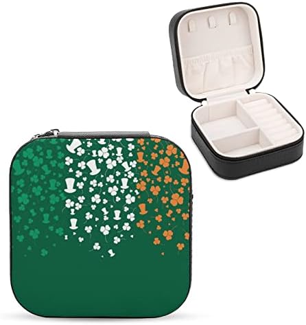 St Patricks Day Ženska premium Travel Mali nakit Box Ogrlica Prsten Organizator za pohranu Mini-ekrana