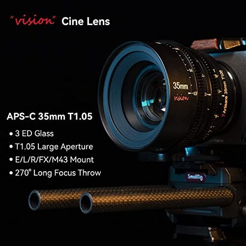 7artizani 35mm T1.05 Cine objektivi ručni fokus veliki otvor blende Cine objektivi za L-Mount FP FP-L, S1 S1R S1H S5, SL1 SL2
