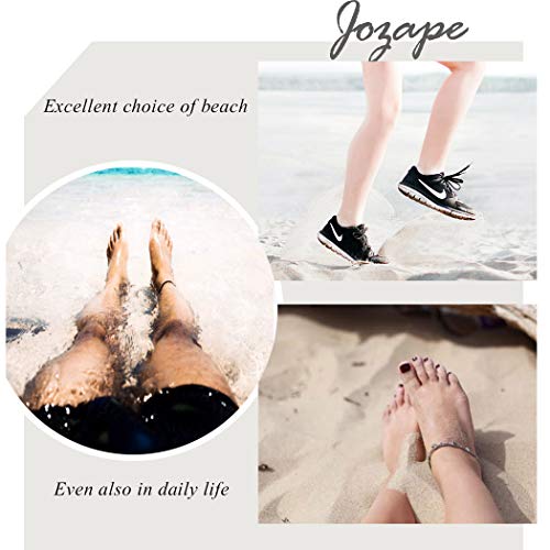 Jozape Boho slojeviti gležnjevi Punk Coin Ressel narukvice za gležnjeve stopala na plaži Anklet nakit dodatak Adjuestable za žene