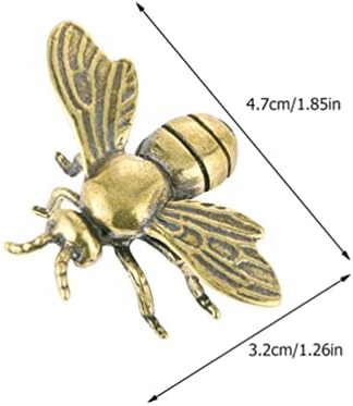 Demoni mini mesingane pčele figurine mali vintage bumblebee sićušno retro medene kućnice, sretno životinjska figura kućišta poklon