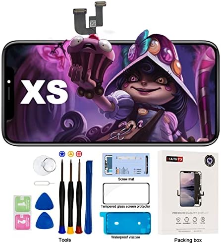 Efaithfix za iPhone Xs LCD ekran zamjena 5,8 inčni displej za montažu i 3D ekran osetljiv na dodir digitalizator sa kompletom alata