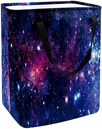 Galaxy Stars Universe tajna Noćna štampa sklopiva korpa za veš, 60L vodootporne korpe za veš kanta za veš igračke skladište za spavaonicu