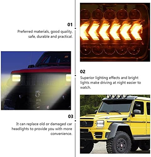 Wakauto svjetla za vožnju praktična LED prednja svjetla 2-redna Radna svjetlosna tačka lampa Marine LED rasvjeta otpornost na LED lampe visoke čvrstoće žuto noćno svjetlo za trčanje