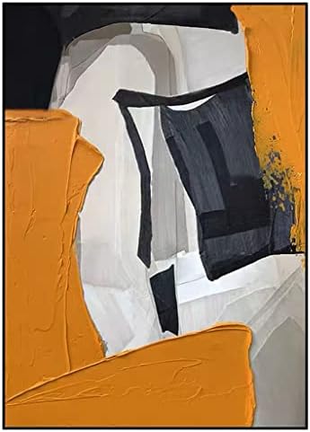 HOUKAI narandžasta apstraktna pejzažna platna uljana slika dnevna soba apstraktna umjetnost slika poklon za uređenje doma