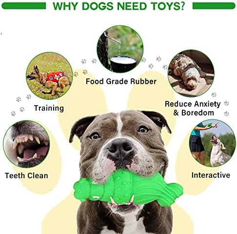 XRVUYCLH Squaky Dog žvakaće igračke za agresivne žvakaće netoksične prirodne gumene gumene igračke za pse za srednje velike pse žvakaju