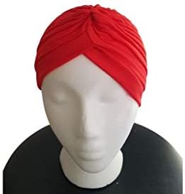 IFA Store Turbante Plizado de Mujer Rojo