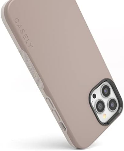 Casely iPhone 13 Pro Max Case | Taupe on Nude | Čvrsta bež boja minimalistički slučaj | Kompatibilan sa Magsafeom