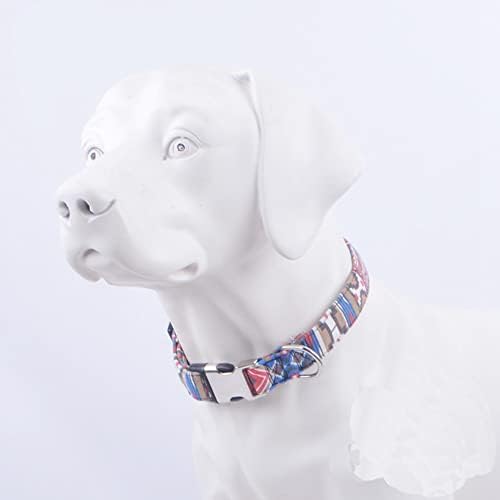 Ogrlica za pse sa bohemijom cvjetni plemenski geometrijski - ovratnik mekih etničkih stila podesiv za velike pse šarene