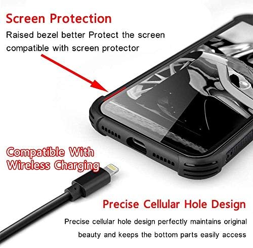 iPhone 13 futrola, crna i bijela američka zastava iphone 13 futrola, kaljeno staklo leđa + mekani silikon TPU zaštitni futrola za