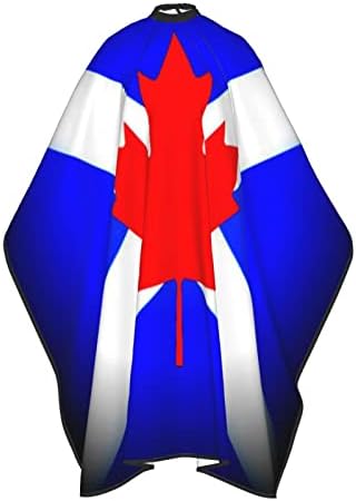 Kanada - Škotska zastava za kosu za kosu za rezanje kose salon za kosu 55 x 66 inča, vodootporna podesiva kopča haljina haljina haljina,
