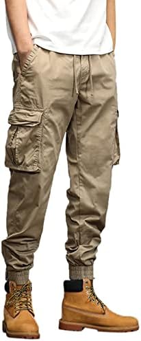 MIASHUI 10 Memory Foam Muška Moda labavi pamuk Plus Veličina džepna vezica elastične pantalone sa strukom pantalone ukupne radne pantalone