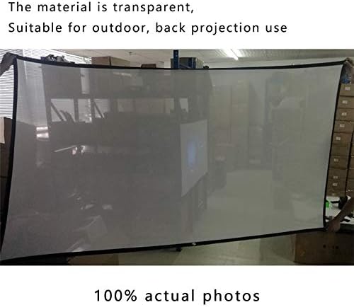 Lhllhl 100 inča 16: 9 vanjski jednostavan prenosivi zaslon putovanja i stražnji projekcijski ekran nalog Super tanki projekcijski