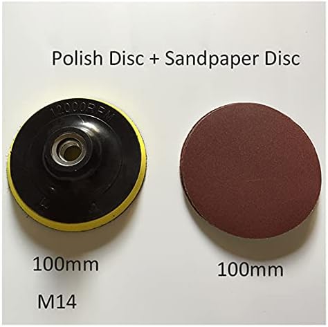 Sander brusni papir 1 m14 Poliranje diskova + 10 ljepljivih brusilica Chuck 100 mm kutni pribor za brusilice