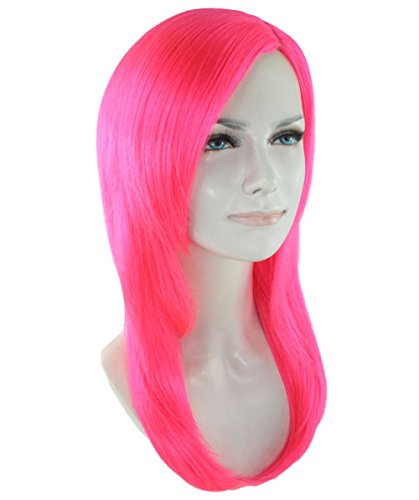 Wigs2you H-965 Duga ružičasta kovrčana haljina Wig, puna perika, cosplay, vrhunska kvaliteta, prirodna, perika, presvlaka, glatka