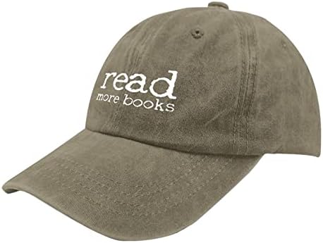 Školski šeširi Pročitajte više Knjige Baseball Cap, vintage bejzbol kape za žene