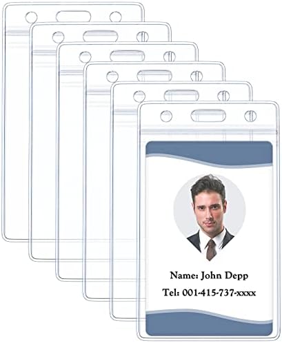 Pawfly vertikalni držač značke za ličnu kartu vodootporan prozirni rukav za kartice Navlaka za teške uslove rada torbica za zaštitu