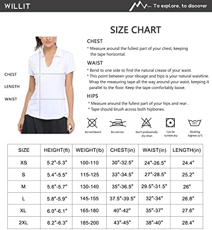 Willit ženske teniske košulje Brze suhi golf polo majice kratki rukav Aktivni vješalice u UPF 50+ vrhovi