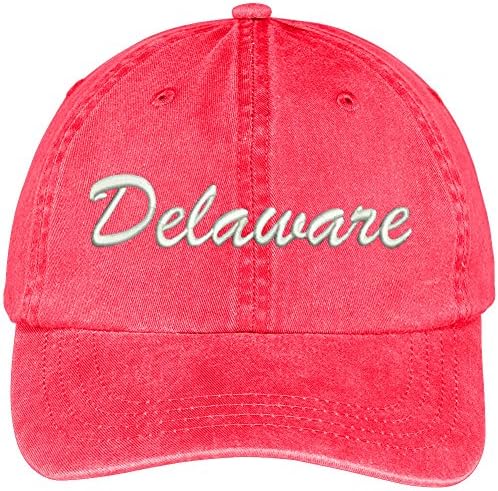 Trendy Odjeća za odjeću Delaware država vezena sa niskim profilom Podesiva pamučna kapa