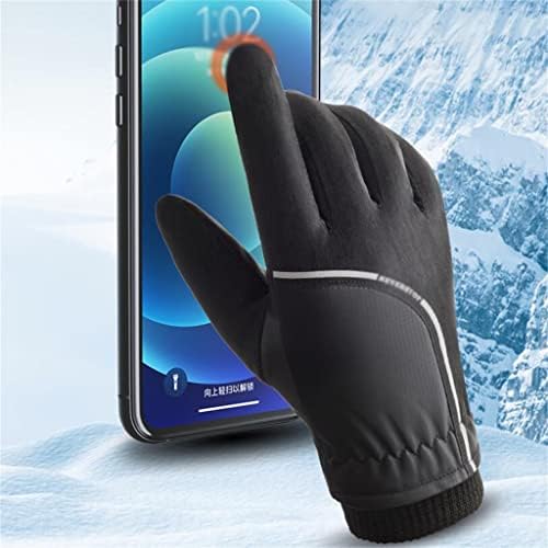 N / A zimske muške tople rukavice dodirni ekran Plus rukavice za skijanje na otvorenom od flisa