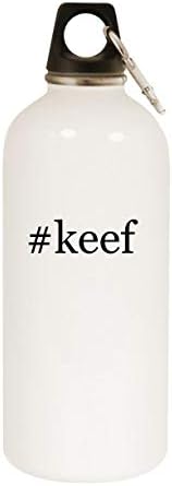 Molandra proizvodi keef - 20oz hashtag boce od nehrđajućeg čelika sa karabinom, bijelom bojom