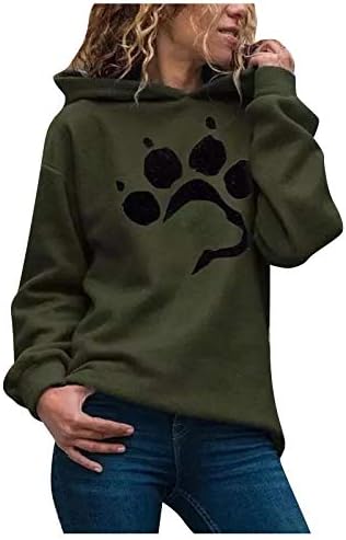 LATINDAY ženske dukserice trendi leopard Print dugi rukavi prednji džepovi lagani Casual dukserice pulover