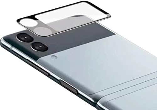 VIESUP za Samsung Galaxy Z Flip4 5G Crna svilena kamera za zaštitu sočiva kaljeno staklo, [2pack] puna pokrivenost Ultra tanka Kamera