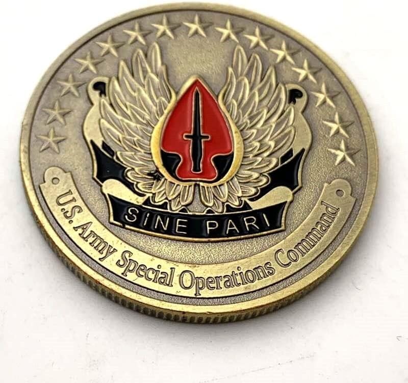 U.S Glory Airborne Plava bronzani komemorativni novčići kolekcionarski kovanica reljefna zemljišna kovanica Komemorativna medalja