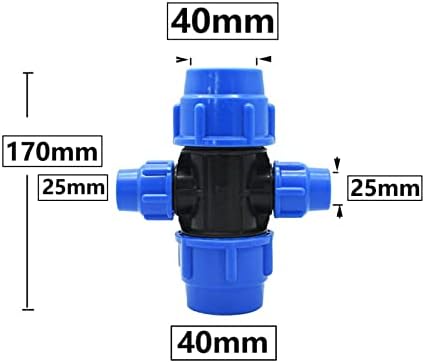 63/50/40/32/25 / 20mm PE cijev brzi priključak prijelaza prijelazni prelaz Crougring Croupler plastična cijev cijev razdjelnik vode