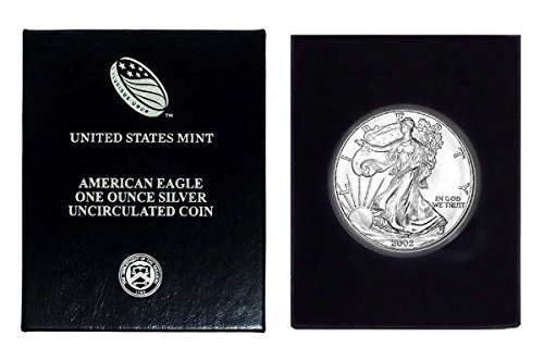 2002 - Američki srebrni orao u plastičnom vazdušnom i poklon kutiji sa našim certifikatom autentičnosti dolar američki metvica necrtulira