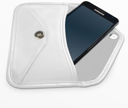 Boxwave futrola za LG K20 Plus - Elite kožna messenger torbica, sintetička kožna poklopac koverte za kovertu za LG K20 Plus - bjelokosti
