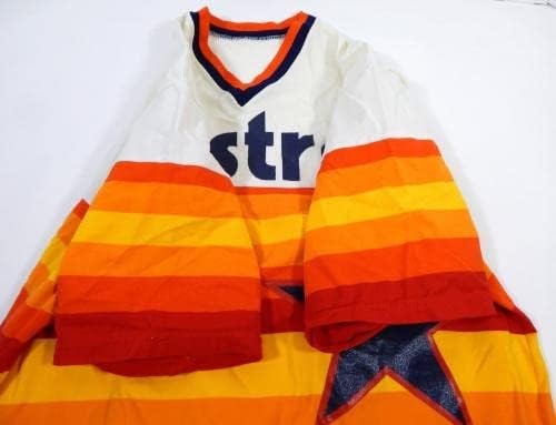 1980-ih Houston Astros prazna autentična narančasta duža JERSEY L Sand Knit DP22517 - Igra Polovni MLB dresovi