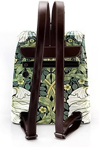 VBFOFBV putni ruksak, backpack za prijenosnih računala za žene muškarci, modni ruksak, vintage zeleno lišće bijelog cvijeća