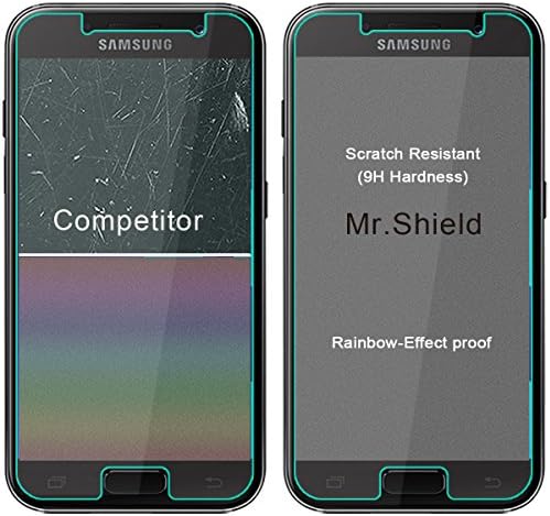 Mr. štit [3-PACK] dizajniran za Samsung Galaxy A3 [neće stati za verziju ] [kaljeno staklo] zaštitnik ekrana [0.3 mm Ultra tanka