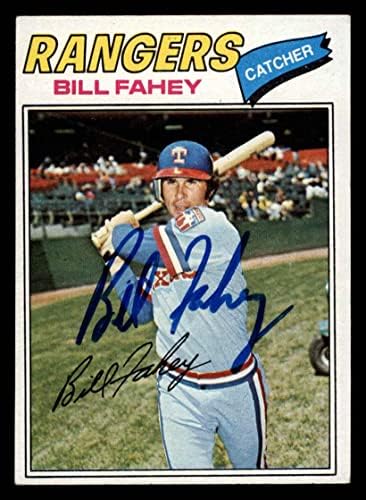 1977. topps 511 Bill Fahey Texas Rangers Autograph Rangers