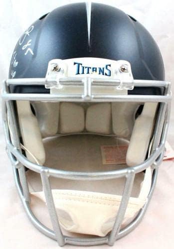 Derrick Mason potpisao Titans F / s Speed Authentic Helmet w / Titan Up-Becket W Holo-Autogramed NFL Helmets