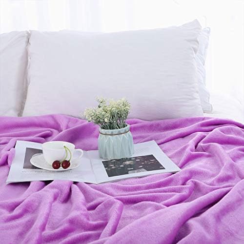 Uxcell Flannel Fleece pokriva puna veličina - mekani lagani plišani pokrivač za posteljinu od mikrovlakana za kauč ili kauč, mašine