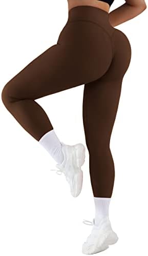 Rxrxcoco Ženske rebraste pantalone za podizanje guza vježbanje za žene visokokvaspektirane plijene teretane joge hlače