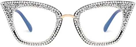 bullabulling naočare za čitanje mačjih očiju Bling Rhinestones u boji Crystal Diamond Frame naočare protiv čitača plavog svjetla