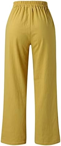 Duowi softball trening hlače ženske meke sopstvene boje labave džepove na otvorenim hlače duge elastične posteljine casual pantalone