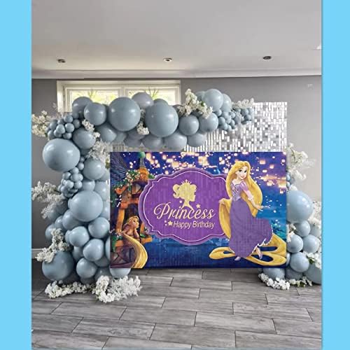 Rapunzel pozadina princeza Tangleed Baby Shower Banner dekoracija za zabavu potrepštine za rođendansku zabavu dekoracija stola princeza
