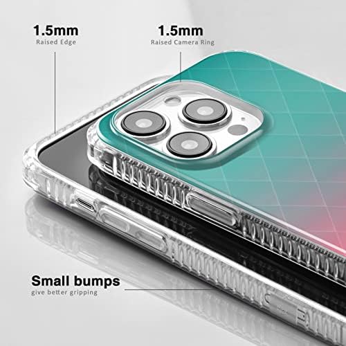 Luximal futrola za iPhone 14 pro max s cvijetom / geometrijskim uzorkama / životinjskim otiskom / pejzažnom / umjetničkom dizajnu, mekani klizni kristalno čist poklopac
