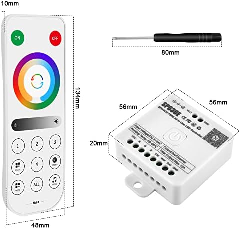 RGBZONE SP630E LED Kontroler, 2.4 G RF daljinski & amp; Bluetooth App kontrola, DC5-24V LED kontroler sa muzikom Mic, podrška PWM