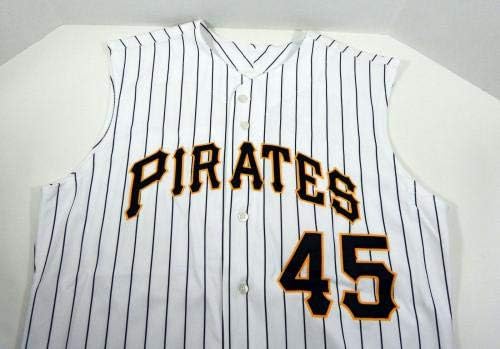 2010 Pittsburgh Pirates Jose Ascanio # 45 Izdana bijela prsluk Jersey Pitt33036 - Igra Polovni MLB dresovi