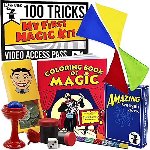 Magic Tricks Kit za djecu - moj prvi čarobni komplet 100 trikova - kompletan čarobni kurs sa video satima