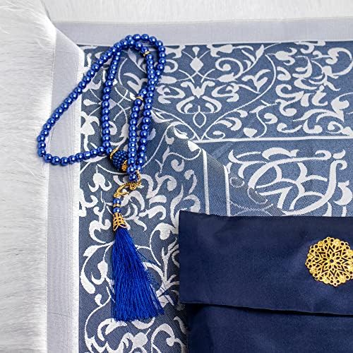 TBLEEZ poklon molitve s baršunastim torbicom, turski dizajn molitve molitve, ukrasne molitvene perle | Idealno za ramazan, eid i vjenčanja