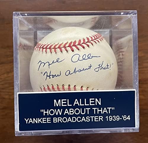 Mel Allen potpisao je autogramirano Šta kažete na to Službena bejzbol američke lige - JSA full loa