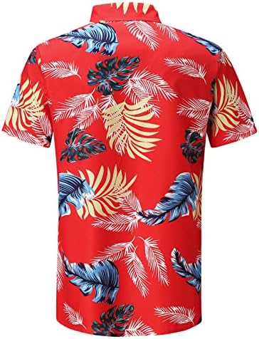 Najbolje proljetne bluze casualske majice Ljetni rukav tiskani kratki plaži Muške modne muške majice kratki rukav scoop vrat