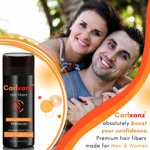 Carlxanz Hair Fiber popunite finu ili Prorijeđenu kosu ili pokrijte ćelavu tačku za puniju kosu za muškarce & amp; žene - 25g bočicu