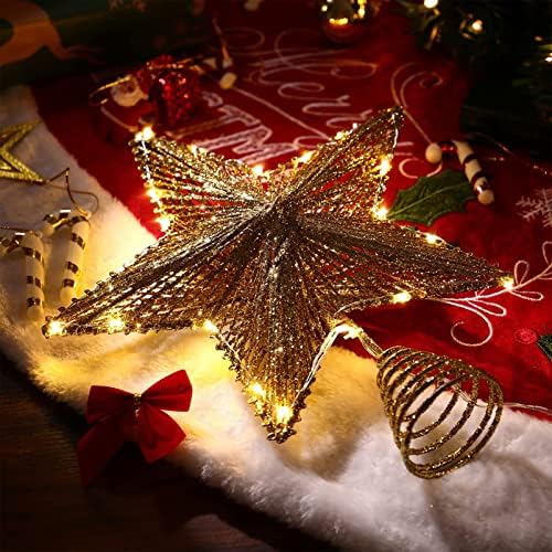 Toyvian božićno stablo starper star-sjajni zvjezdani stablo se osvijetljen LED žičanim ukrasima božićnog drveća Božićno ukras za ukrašavanje