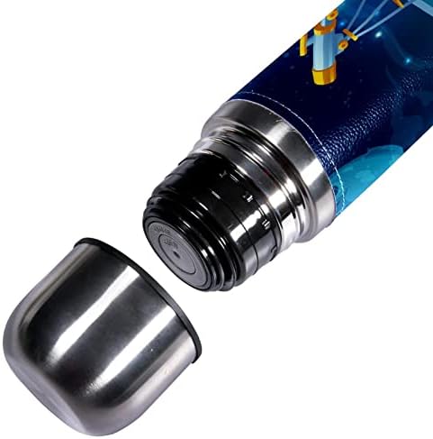 SDFSDFSD 17 oz Vakuum izolirane boce od nehrđajućeg čelika Sportska kavana Putna krigla Frična koža zamotana BPA besplatno, Ilustracija